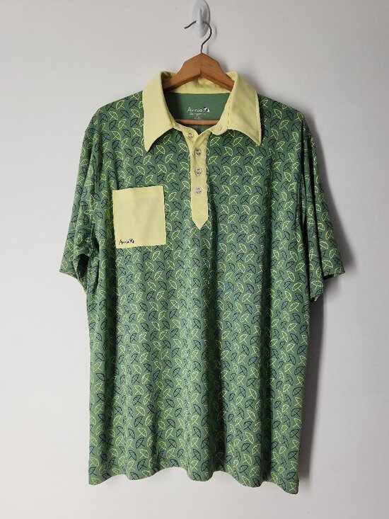Arnold palmer Other - Vintage Arnie Arnold Palmer green umbrella print golf polo shirt men's XL